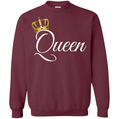 King And Queen T-shirt Matching Couple Outfits Maroon