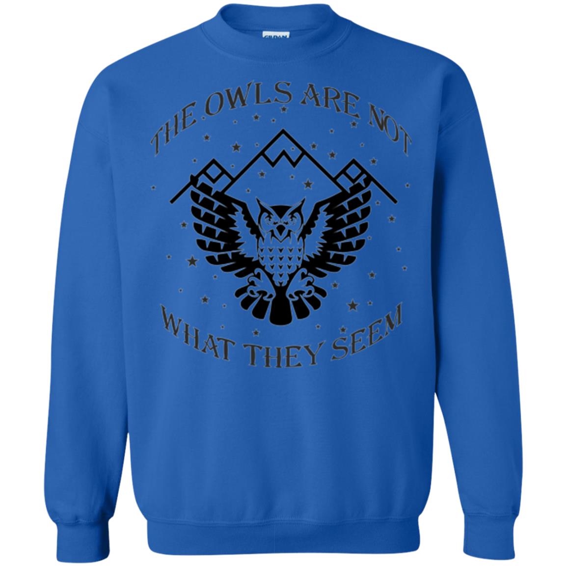 Owl Lovers T-shirt The Owls Are Not What They Seem Royal