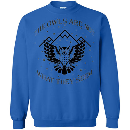 Owl Lovers T-shirt The Owls Are Not What They Seem Royal