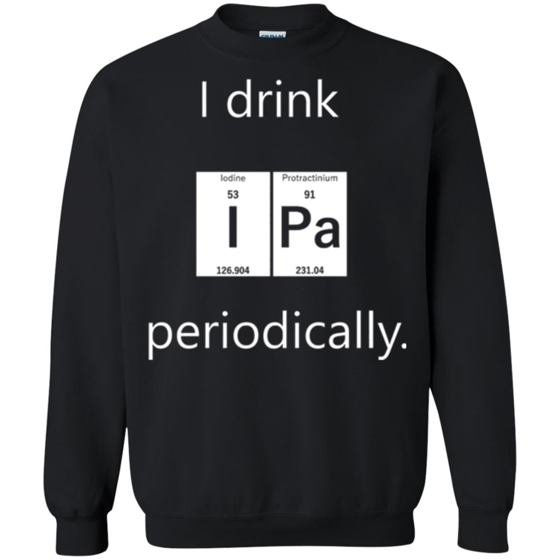 Chemistry T-shirt Drink Ipa Periodically Black