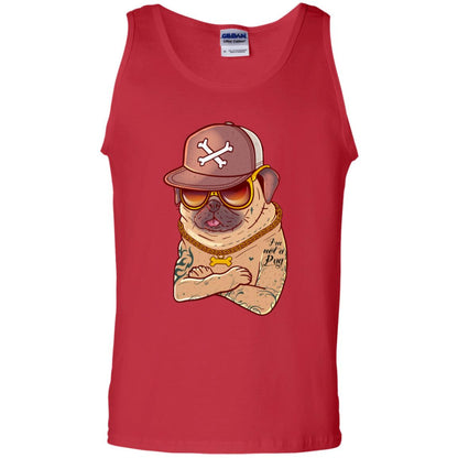 I'm Not A Pug Tattoo Dog Owner Shirt Red