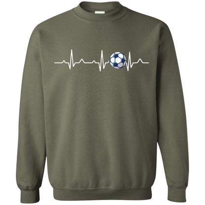 Heartbeat Soccer Lover T-shirt Military Green