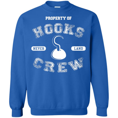Property Of Captain Hooks Crew Funny Pirate T-shirt Royal