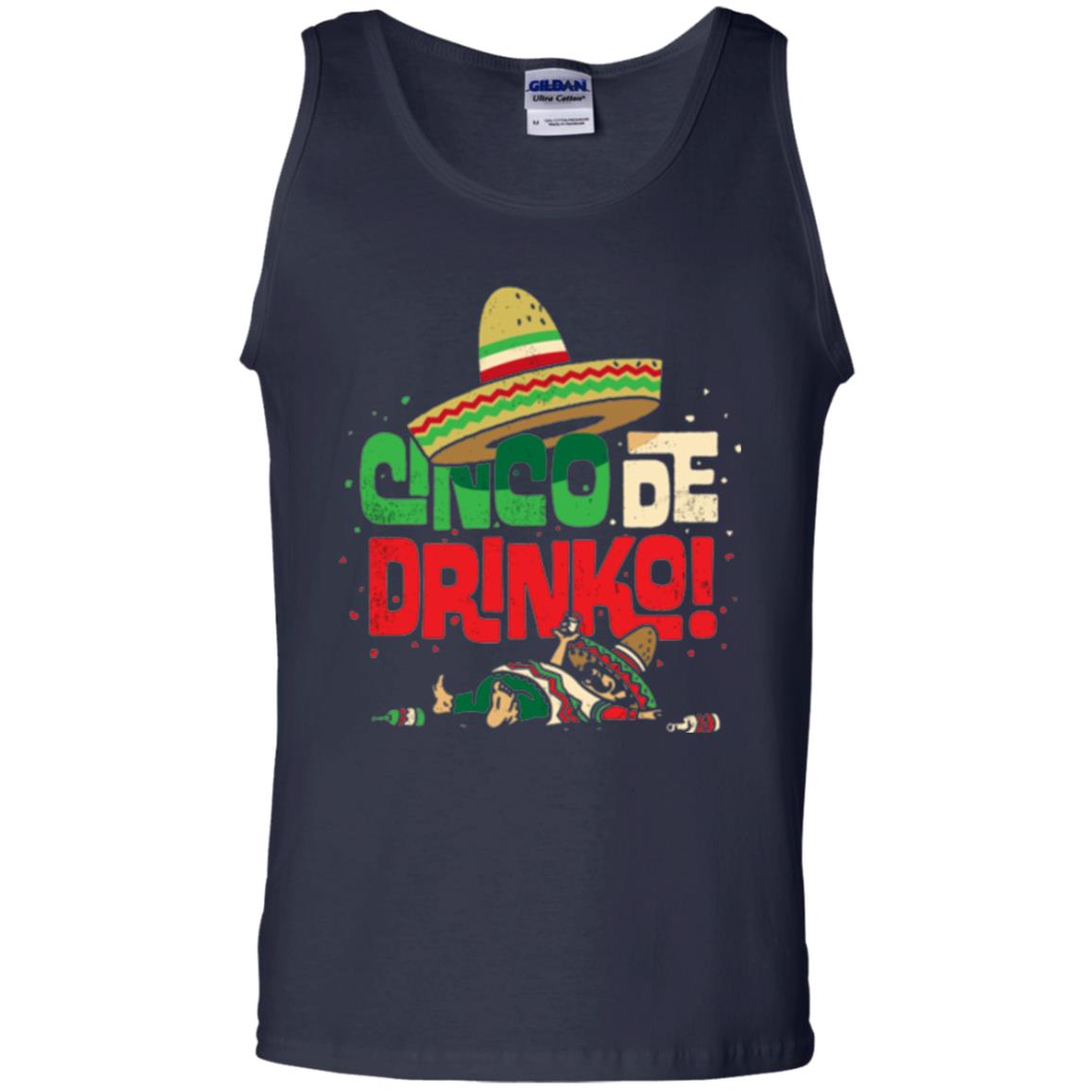 Cinco De Drinko Cinco De Mayo Drink Lover T-shirt Navy