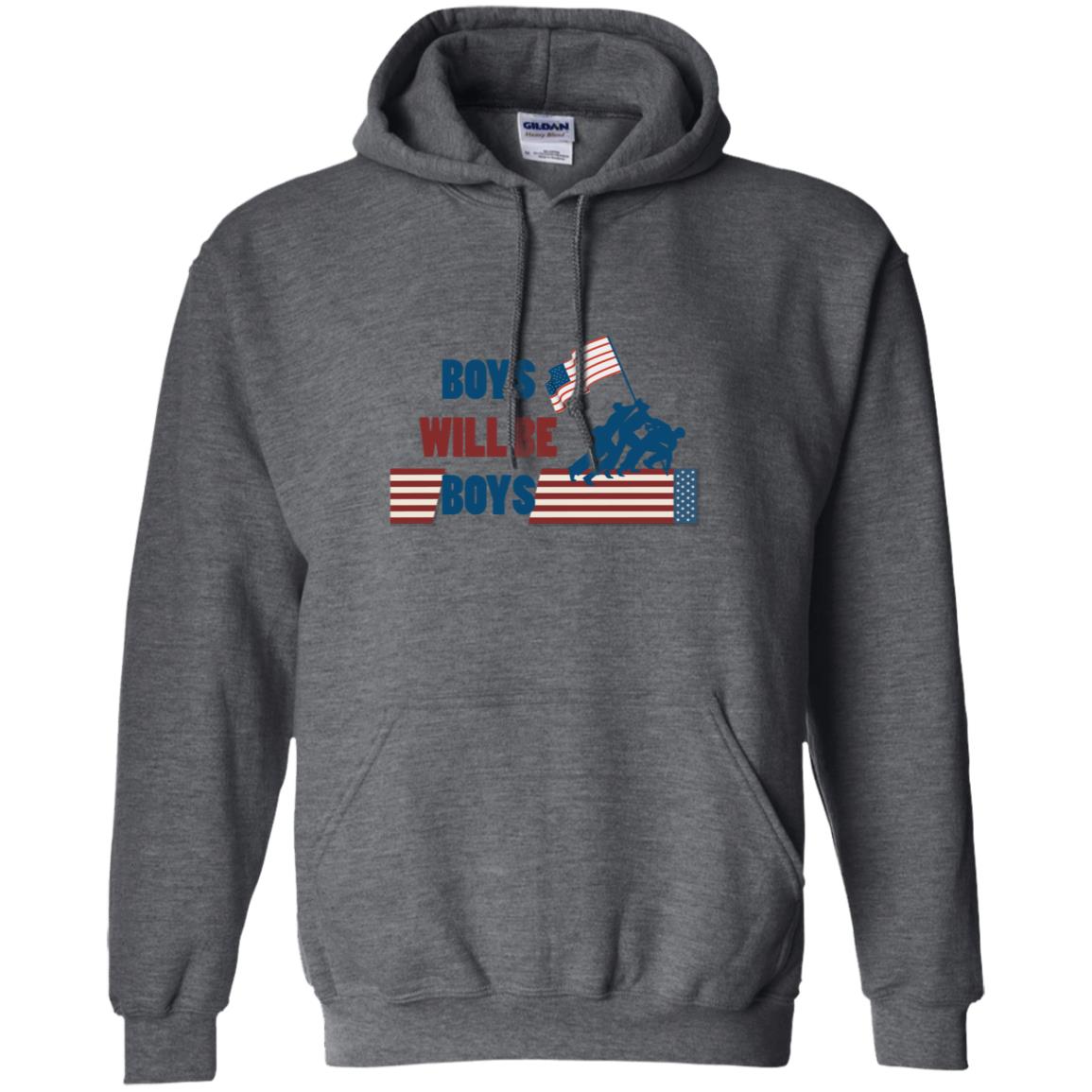Boys Will Be Boys Military Shirt Dark Heather