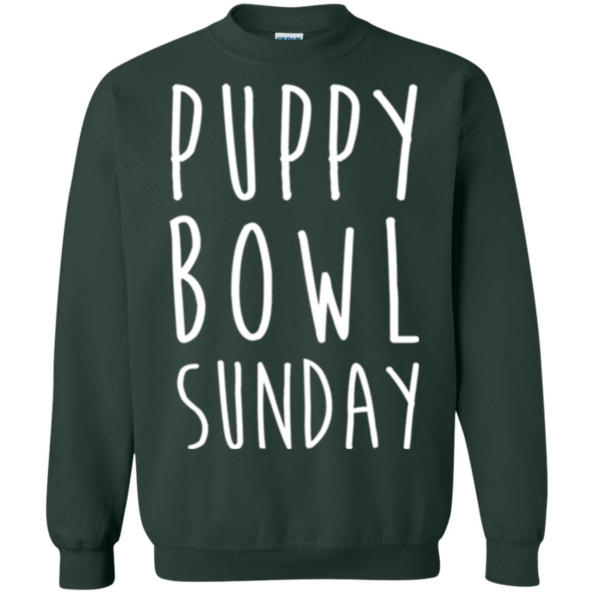 Football Dog Lover T-shirt Puppy Bowl Sunday T-shirt Forest Green