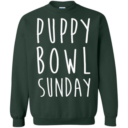 Football Dog Lover T-shirt Puppy Bowl Sunday T-shirt Forest Green