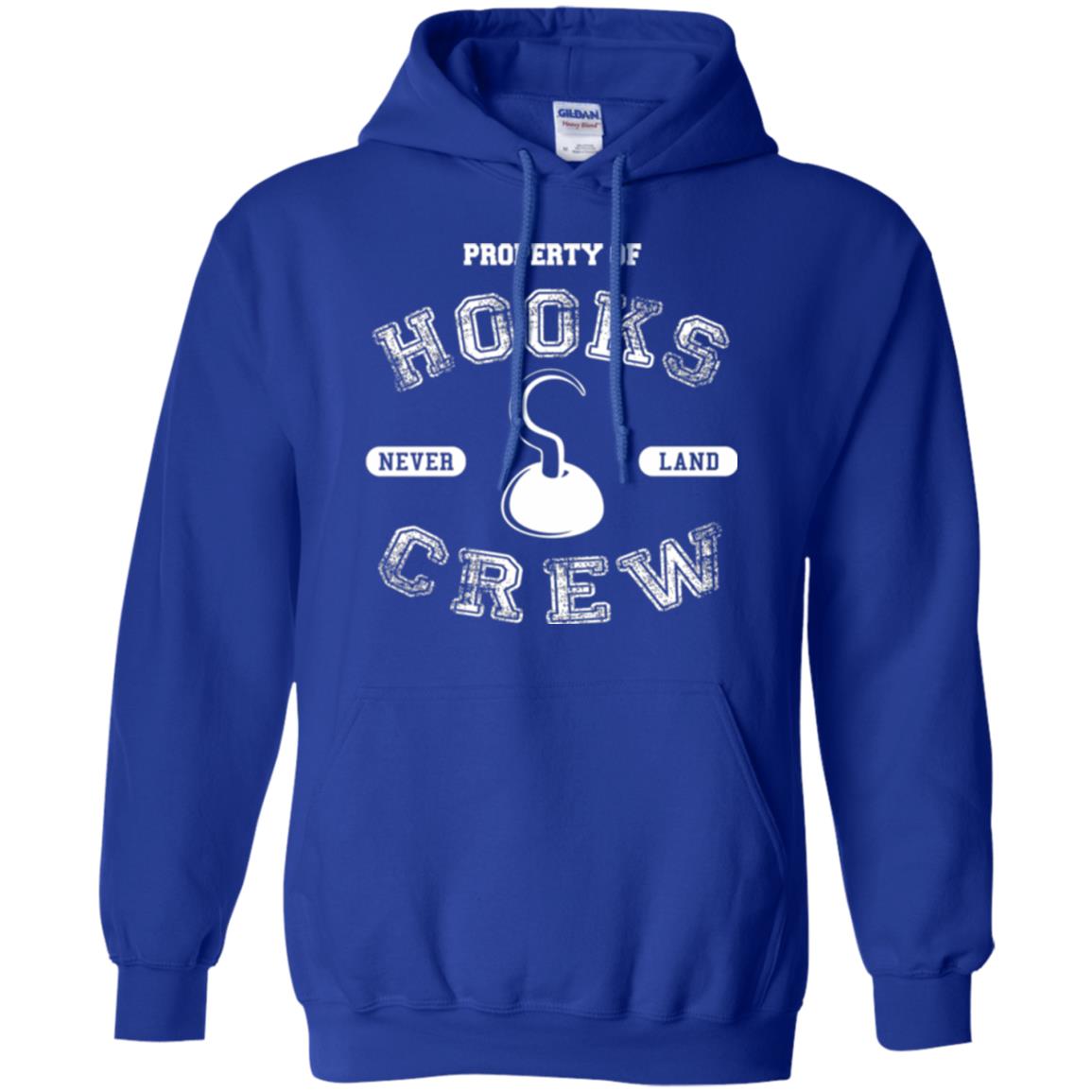 Property Of Captain Hooks Crew Funny Pirate T-shirt Royal