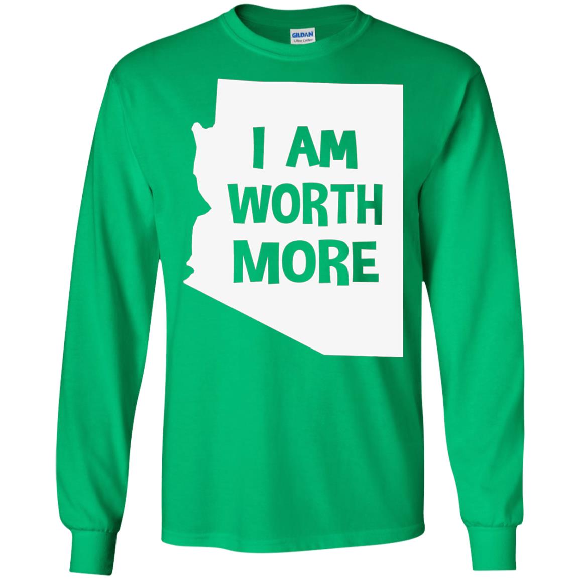 Arizona Teacher Shirt I Am Worth More Irish Green