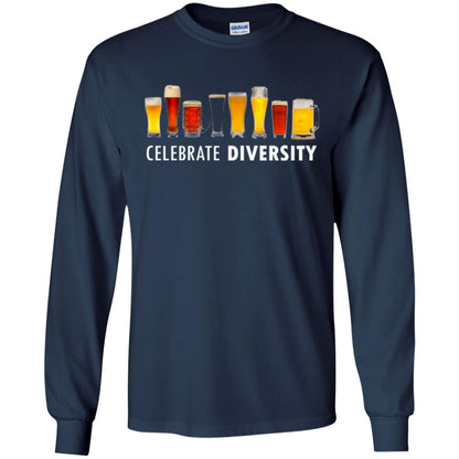 Beer Lovers T-shirt Celebrate Diversity Navy