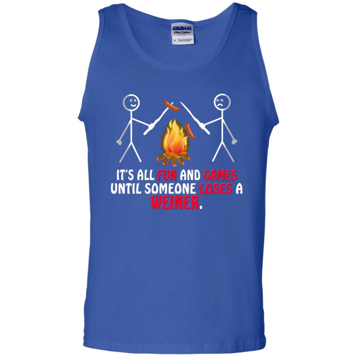 Camper T-shirt It's All Fun And Games Royal