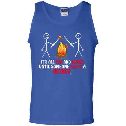 Camper T-shirt It's All Fun And Games Royal