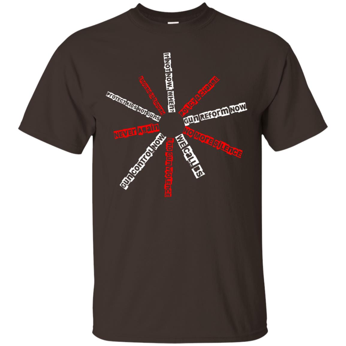 We Call Bs End Gun Violence Gun Control Social Movement T-shirt Dark Chocolate