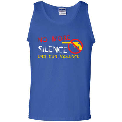Anti Gun T-shirt No More Silence End Gun Violence Royal