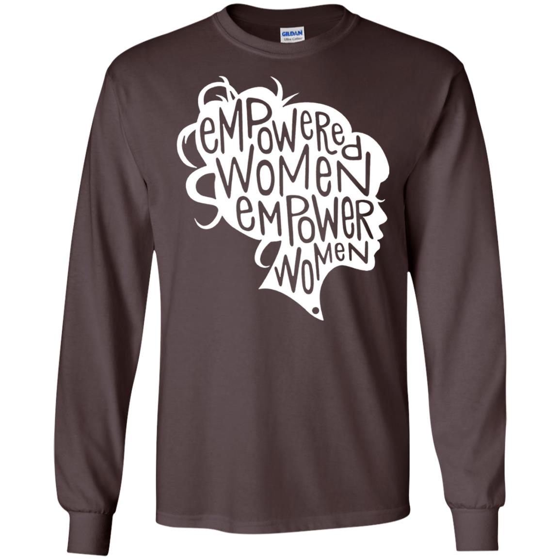 Women_s Right T-shirt Feminist Empowered Women March Hot 2017 Dark Chocolate