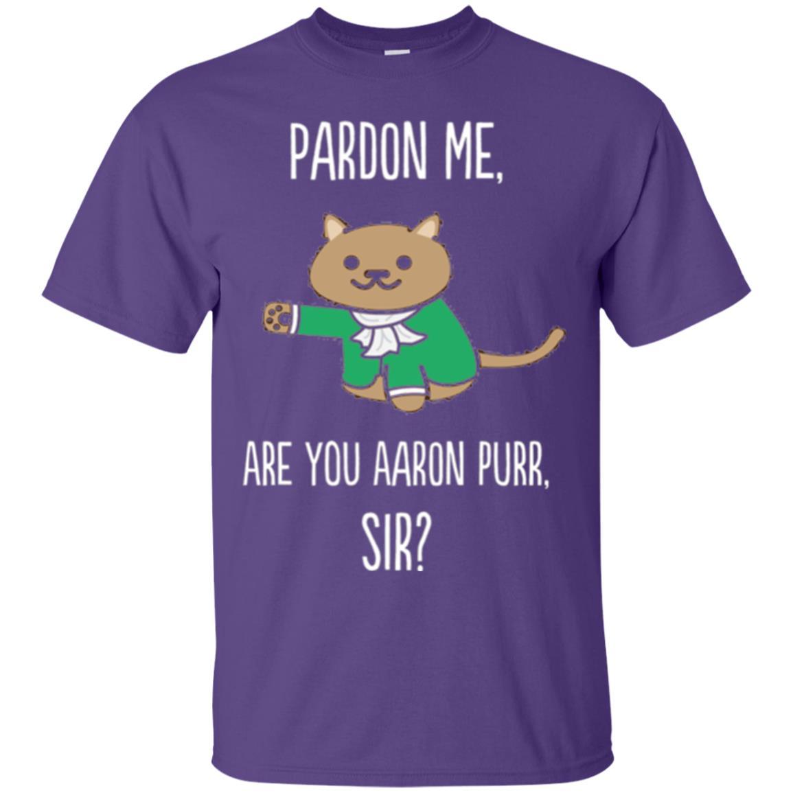 Hamilton Cat T-shirt Pardon Me Are You Aaron Pur Sir Purple
