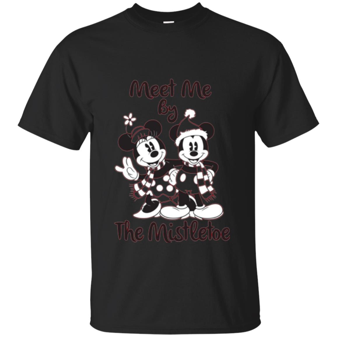 Christmas T-shirt Meet Me By Mistletoe Black