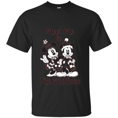 Christmas T-shirt Meet Me By Mistletoe Black