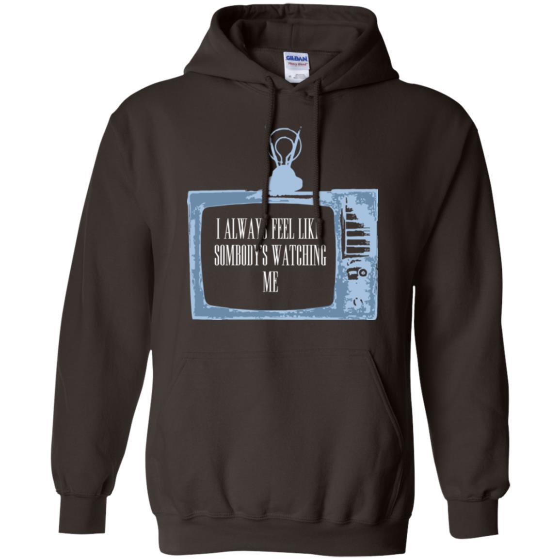 I Always Feel Like Sombody's Watching Me T-shirt Dark Chocolate