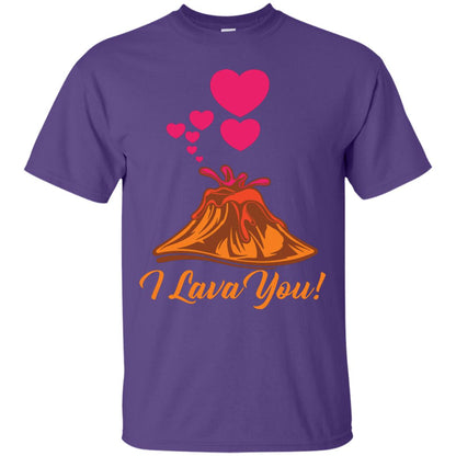 Valentines Day T-shirt I Lava You Purple