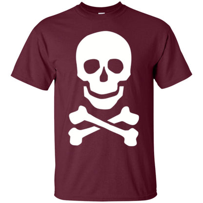 Skull Crossbones T-shirt Maroon