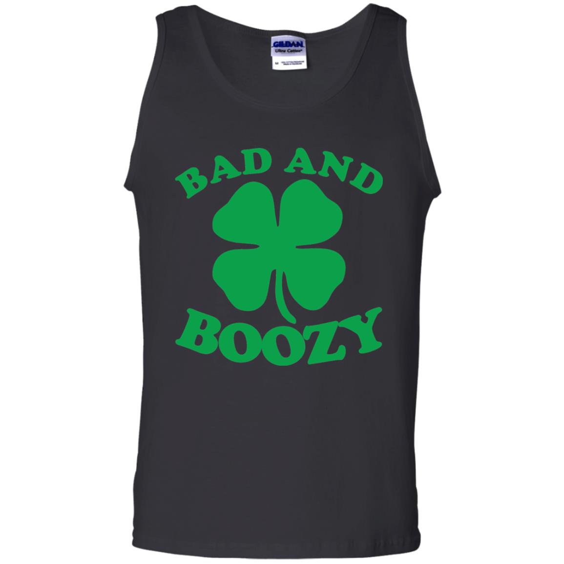 Bad And Boozy Saint Patricks Day T-shirt Black