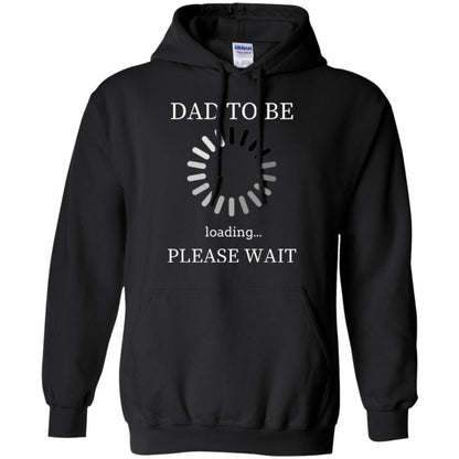 Funny Future Father T-shirt Dad Tobe Loading Please Wait Black