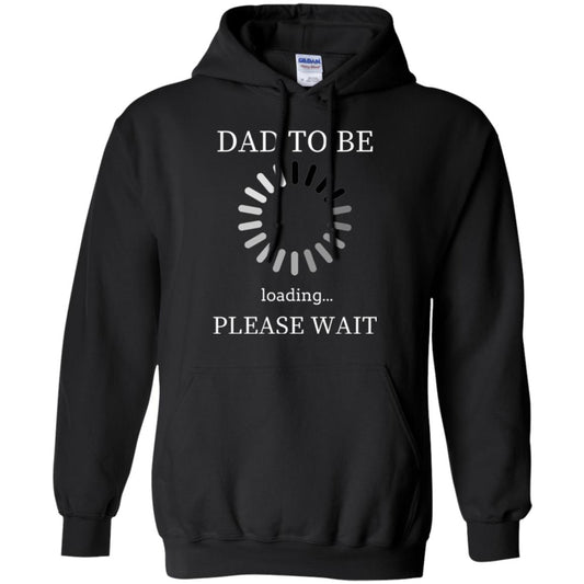 Funny Future Father T-shirt Dad Tobe Loading Please Wait Black