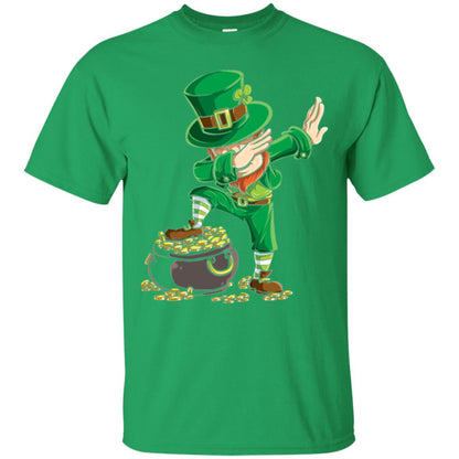 Dabbing Leprechaun Saint Patrick's Day T-shirt Irish Green