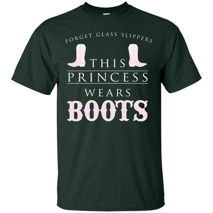 Forget Glass Slippers This Princess Wears Boots T-shirt Forest
