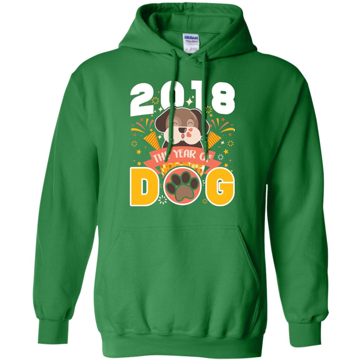 Funny Chinese New Year T-shirt 2018 The Year Of Dog Irish Green