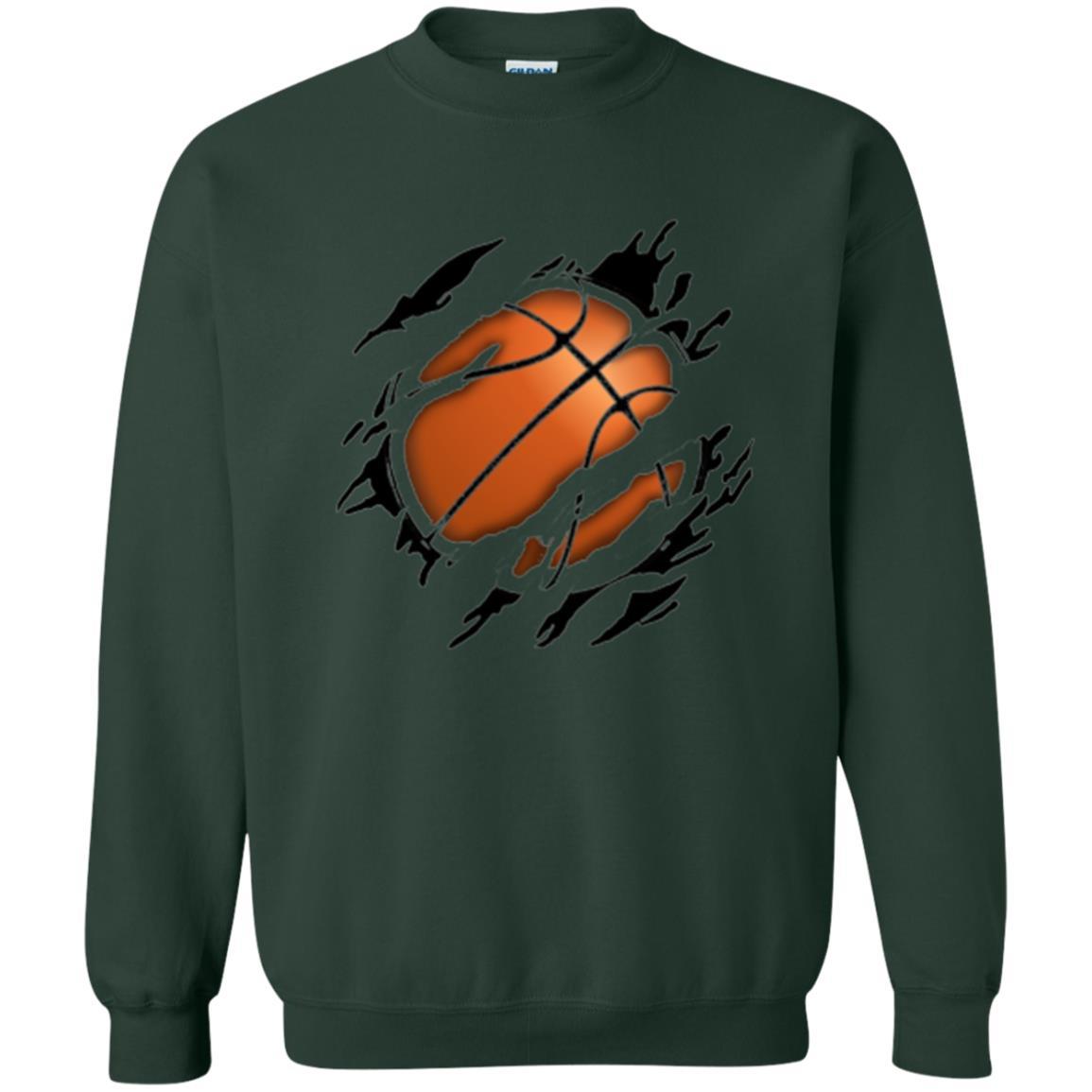Basketball Lover T-shirt Basketball In Me Forest Green