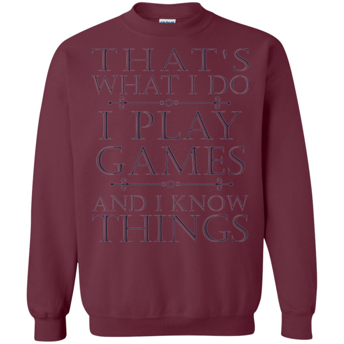 Gamer T-shirt That's What I Do I Play Games Maroon