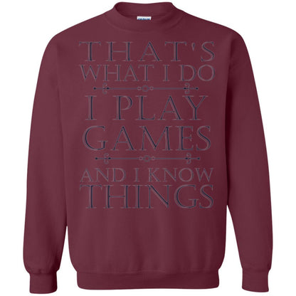 Gamer T-shirt That's What I Do I Play Games Maroon