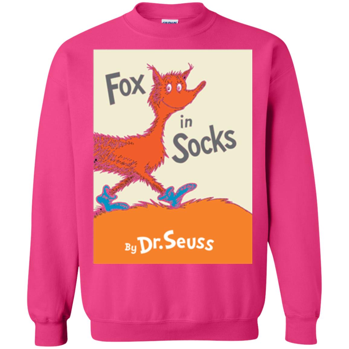 Dr. Seuss Fox In Socks Book Lover T-shirt Heliconia