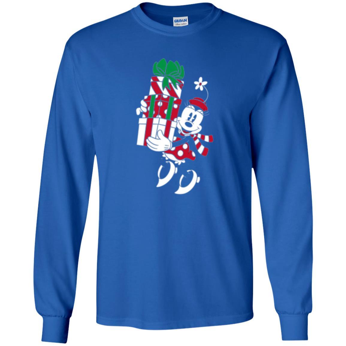 Christmas T-shirt Disney Minnie Mouse Christmas Gifts Royal
