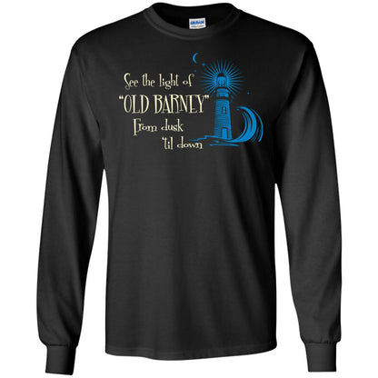 Lighthouse T-shirt See The Light Of Old Barney From Dusk Til Down Black