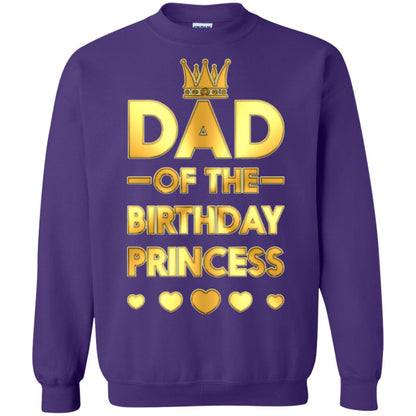 Dad Of The Birthday Princess Family T-shirt Purple