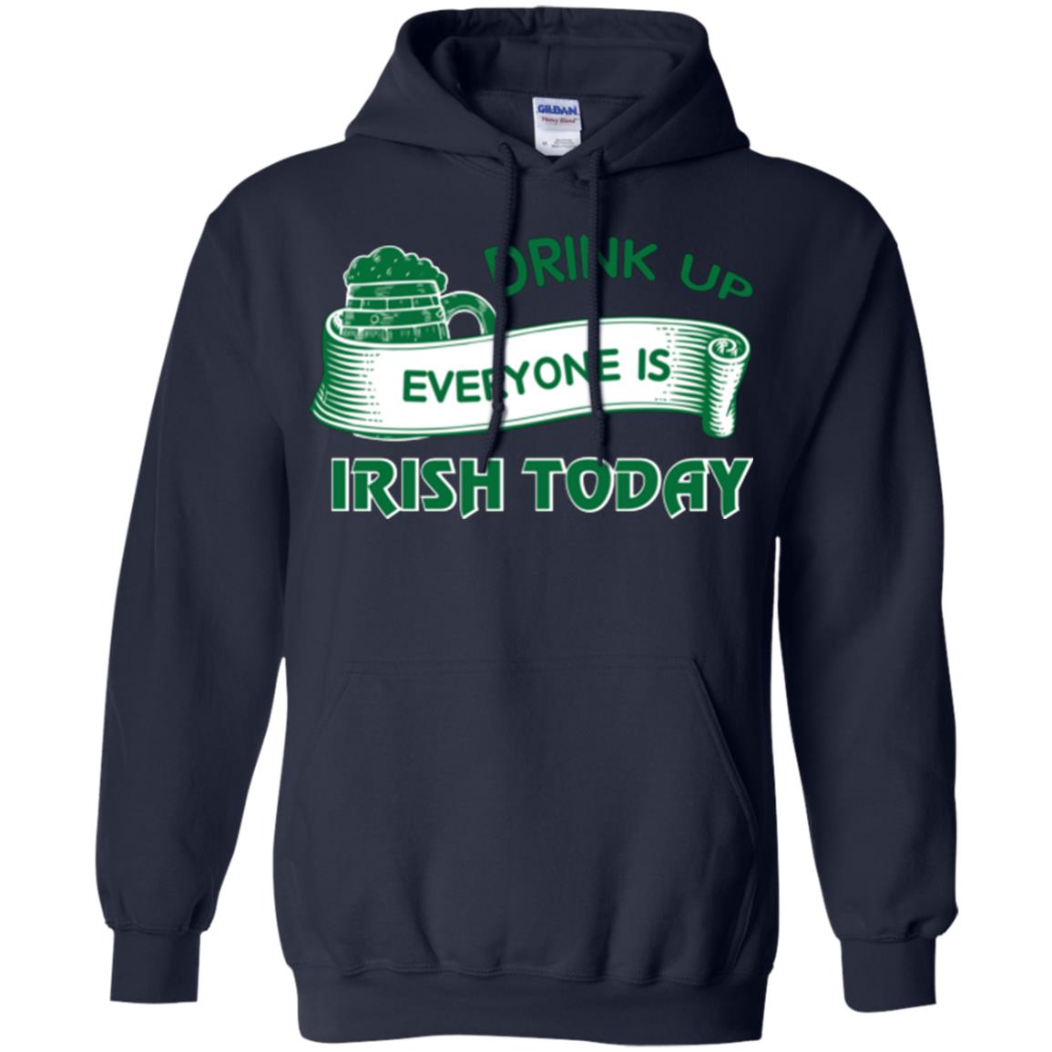 Saint Patrick's Day T-shirt Drink Up Everyone Is Irish Today Navy