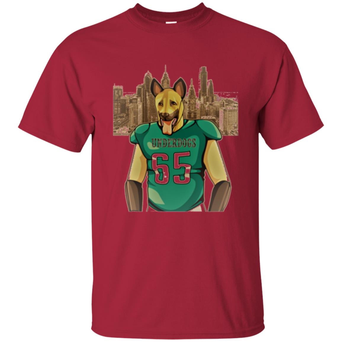Dog Lover T-shirt Philly Fan Philadelphia Underdogs 2018 Game Day Cardinal