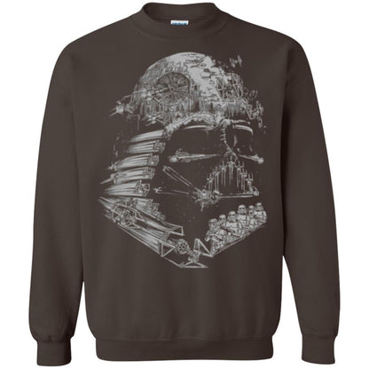 Film T-shirt Star Wars Darth Vader Build The Empire Graphic Dark Chocolate