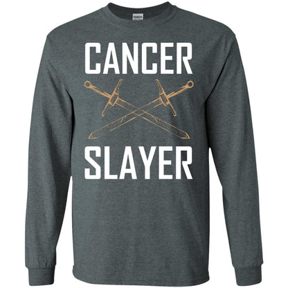 Cancer Slayer Cancer Survivor Shirt Dark Heather