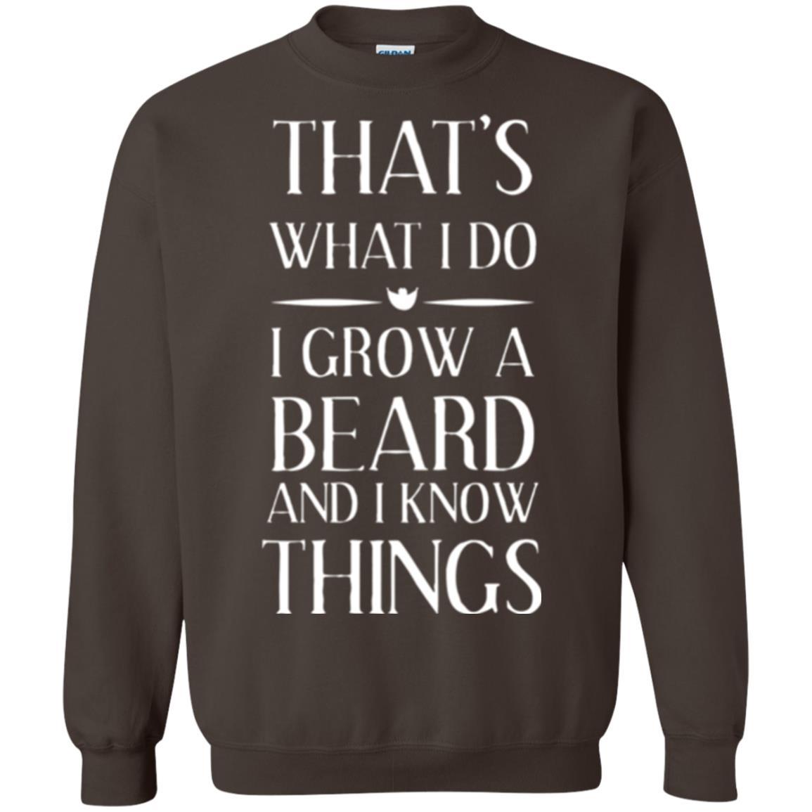 Beard T-shirt That_s What I Do I Grow A Beard Dark Chocolate