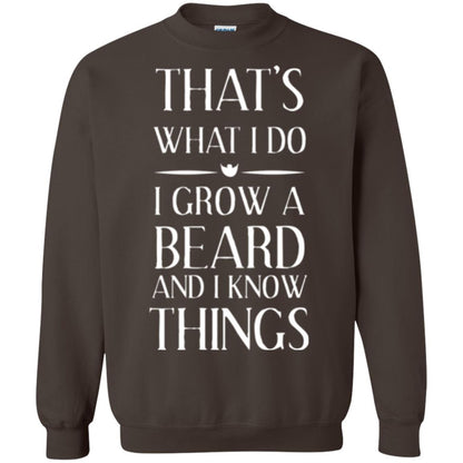 Beard T-shirt That_s What I Do I Grow A Beard Dark Chocolate