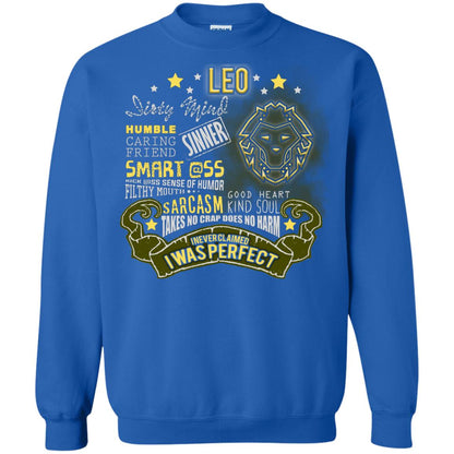 Dirty Mind Humble Caring Friend Filthy Sinner Mouth Good Heart Kind I Never Clamed I Was Perfect Leo Birthday Royal