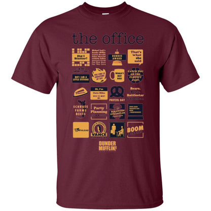 The Office T-shirt Maroon