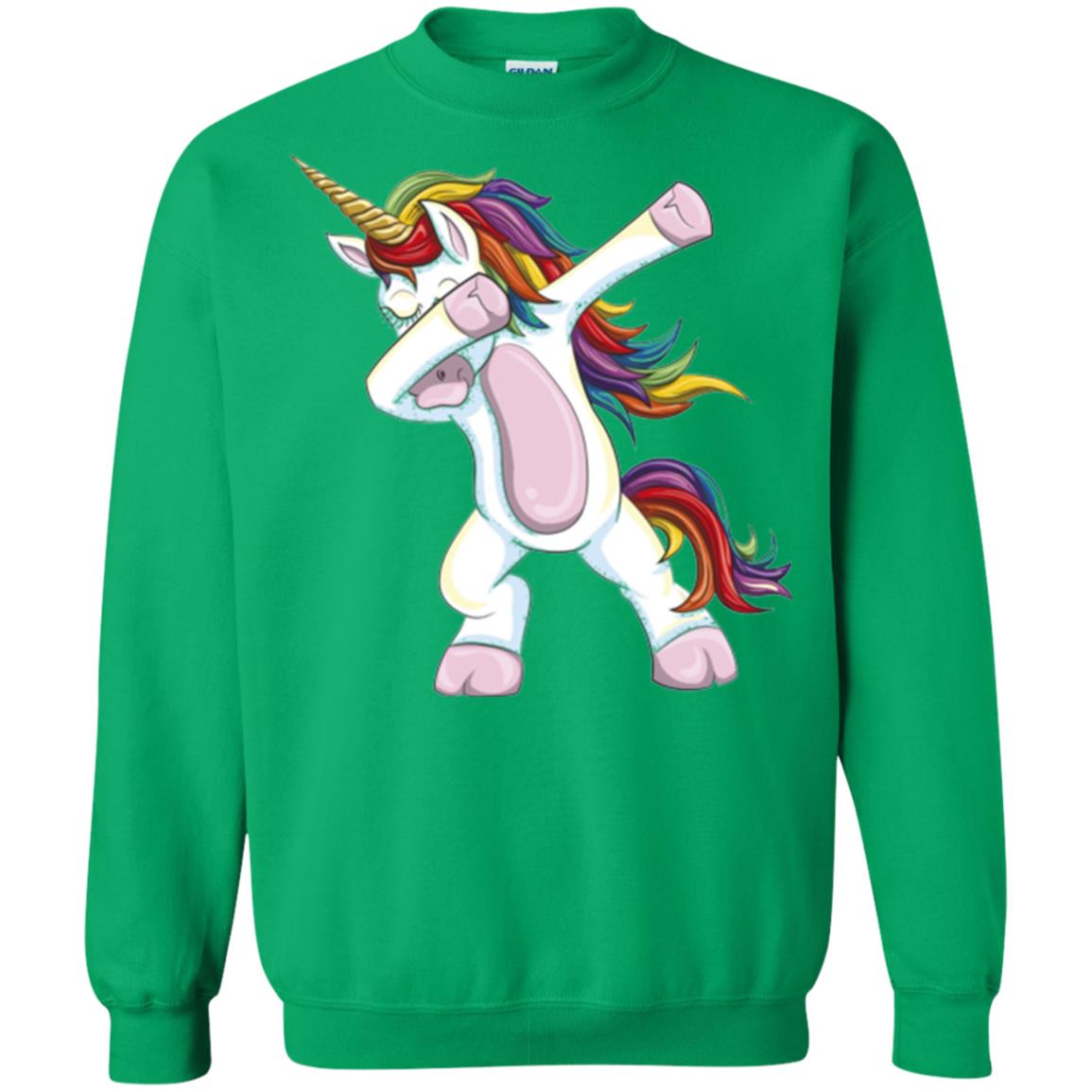 Dabbing Unicorn T-shirt Irish Green