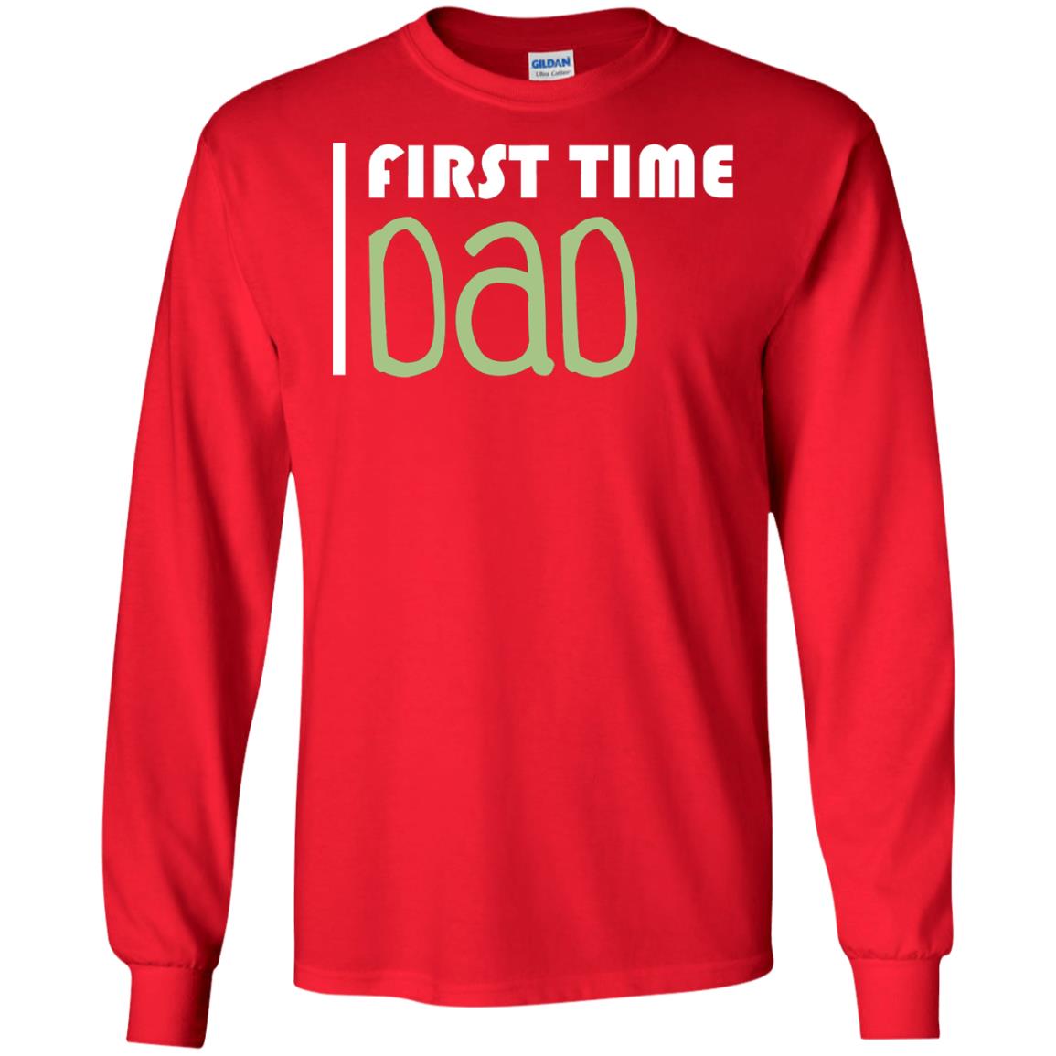 First Time Dad New Dad Shirt Red