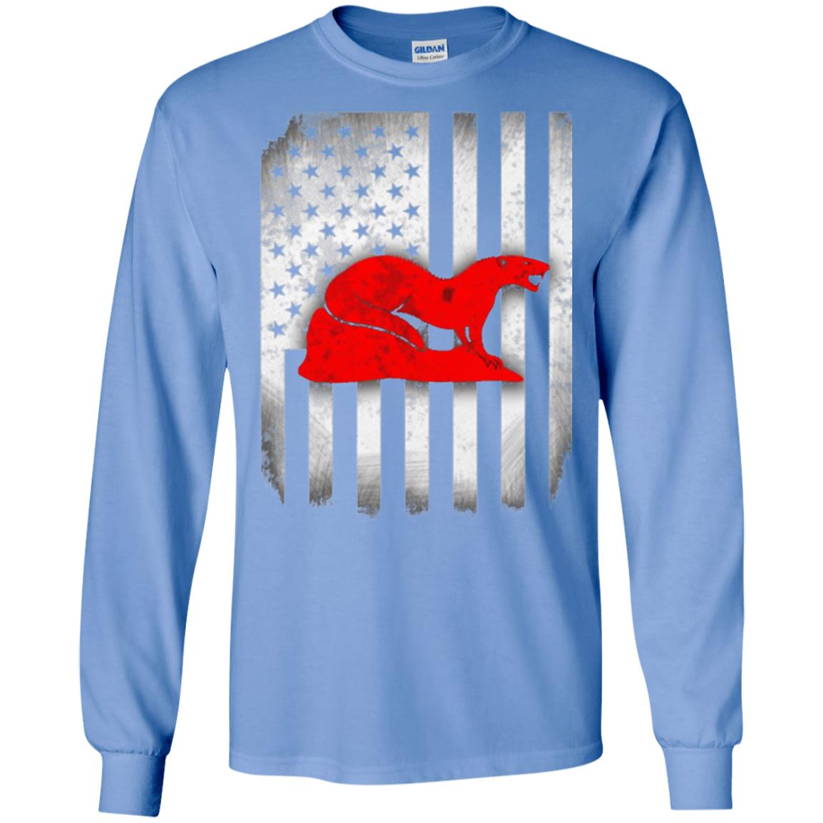 Mongoose Flag Of United States T-shirt Carolina Blue