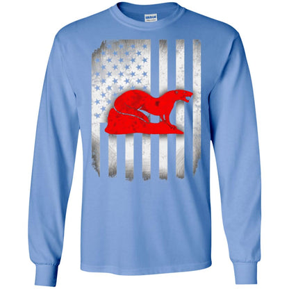 Mongoose Flag Of United States T-shirt Carolina Blue